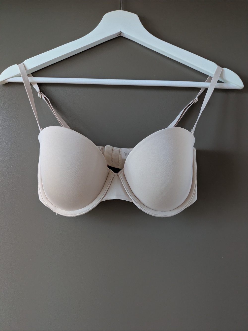 DKNY Litewear Convertible Strapless Underwire Bra Beige 32C NWOT